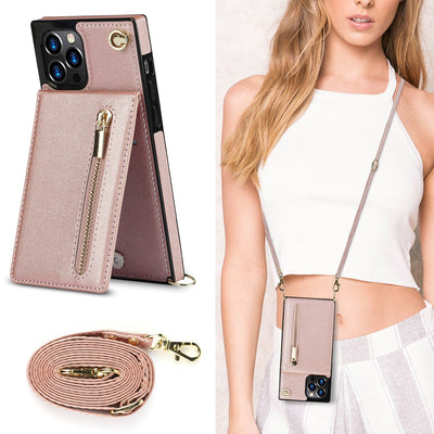 Crossbody Telefoonhoesje met Rits & Kaartvak0Zenova