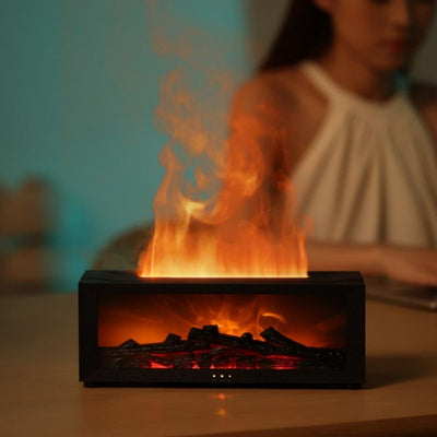 Fireplace Simulation Flame Aromatherapy Machine0Zenova